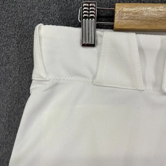 Nike Boys Vapor Select Full Length Piped Baseball Pants White Green L BQ6426-111 - Picture 5 of 16